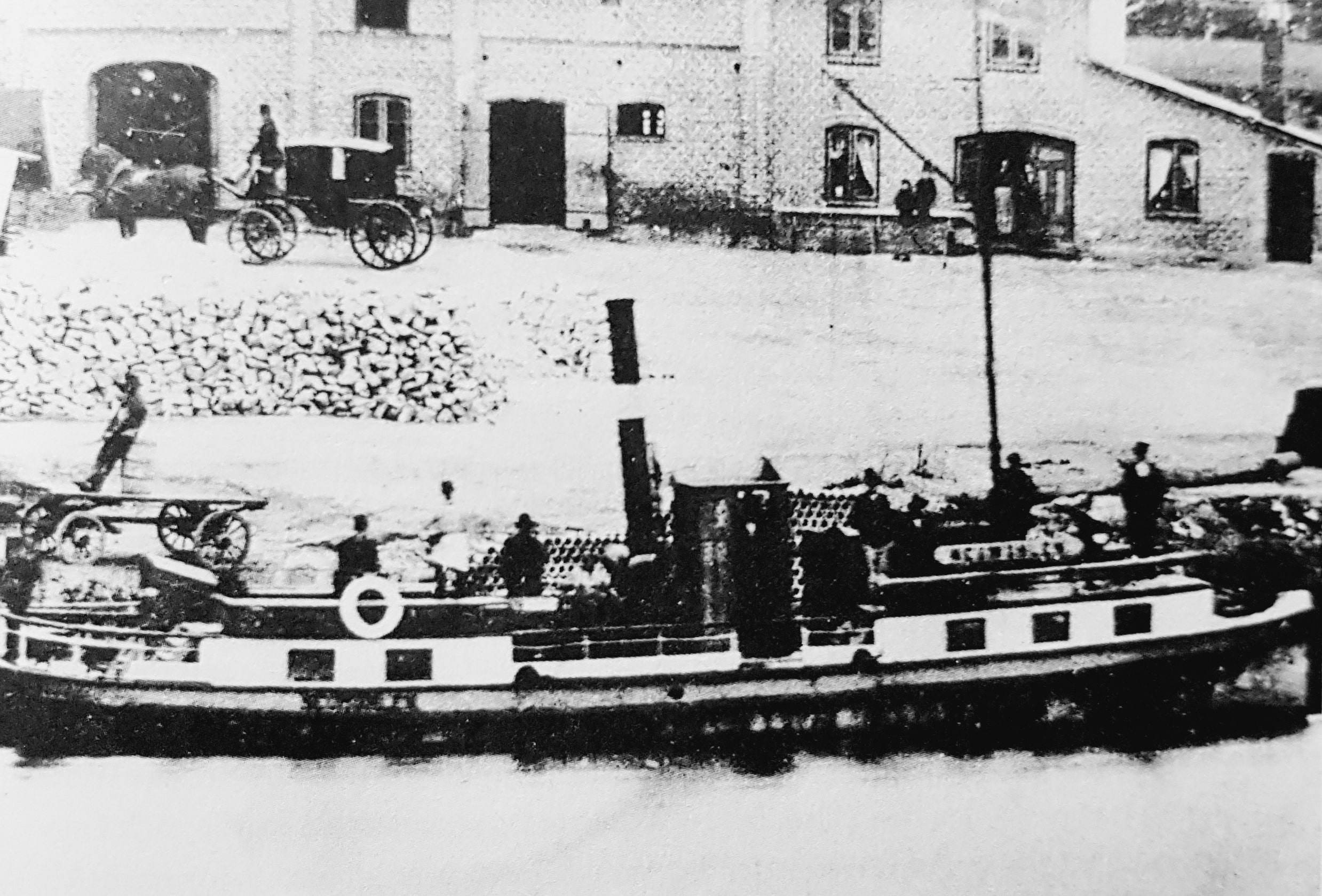 Blaue Dampferlinie - Neumühlen - 1865