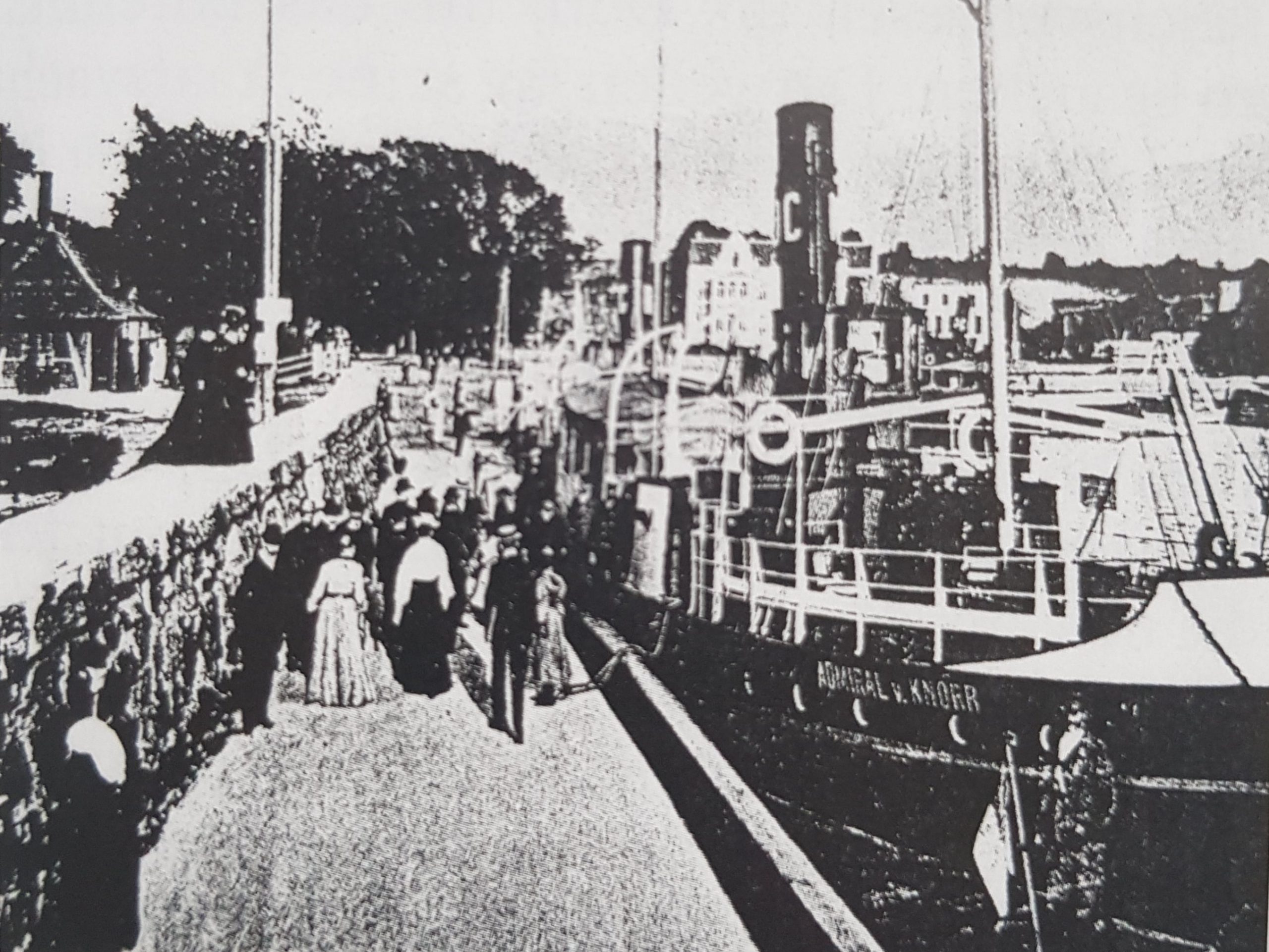 Schwarze Dampferlinie NDC - Admiral v Knorr 1911 - Howaldtswerke Kiel 1899