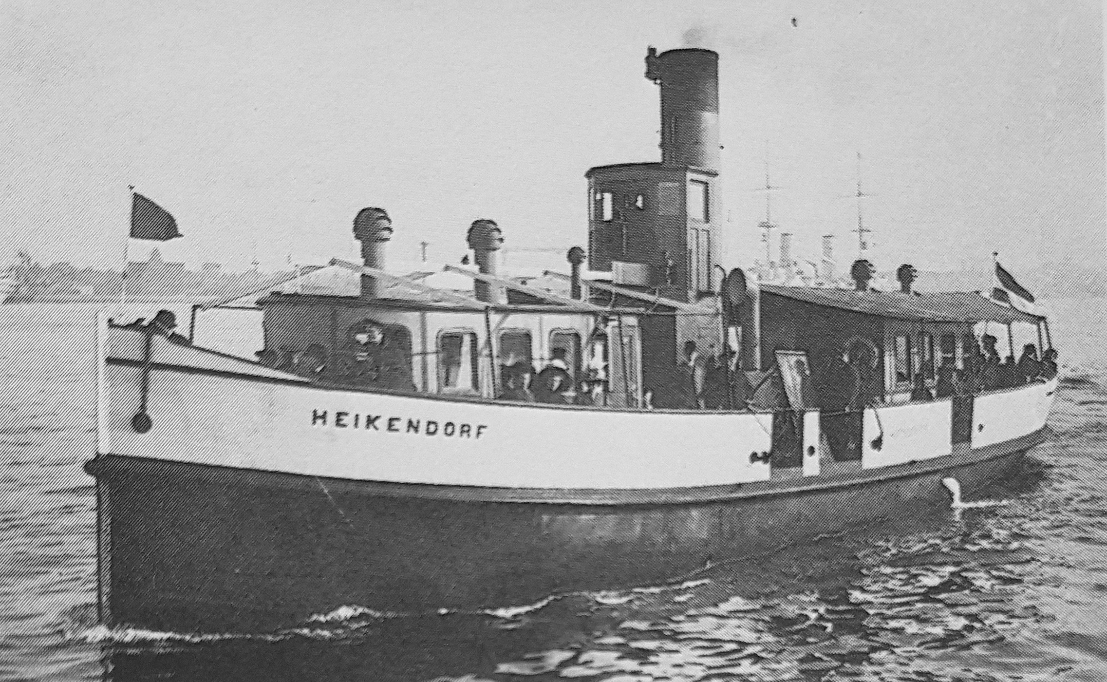 Weiße Dampferlinie HaRuFAG - Heikendorf - 1906