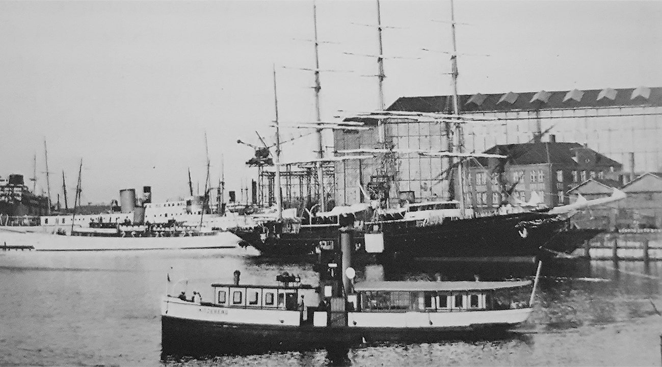 Weiße Dampferlinie HaRuFAG - Kitzeberg - 1906