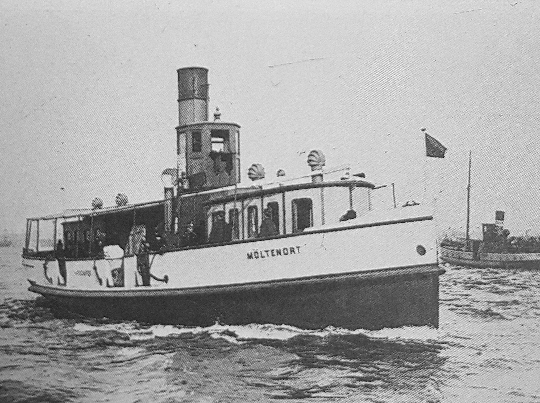 Weiße Dampferlinie HaRuFAG - Möltenort - 1906