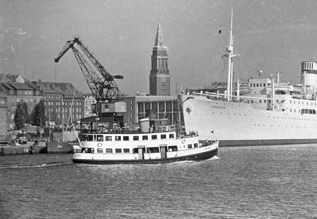 Weiße Dampferlinie HaRuFAG - Möltenort 1958